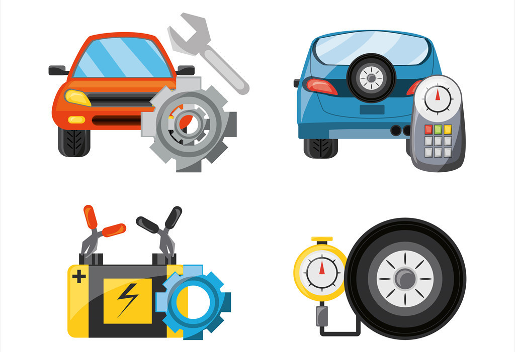 卡通汽车修理设计图__卡通设计_广告设计_设计图库_昵图网nipic.com